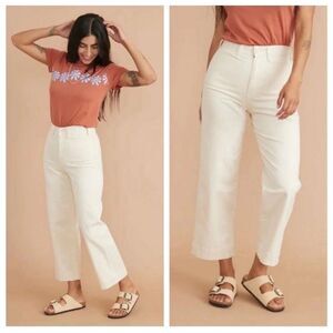 Marine Layer Bridget Crop Pant in White